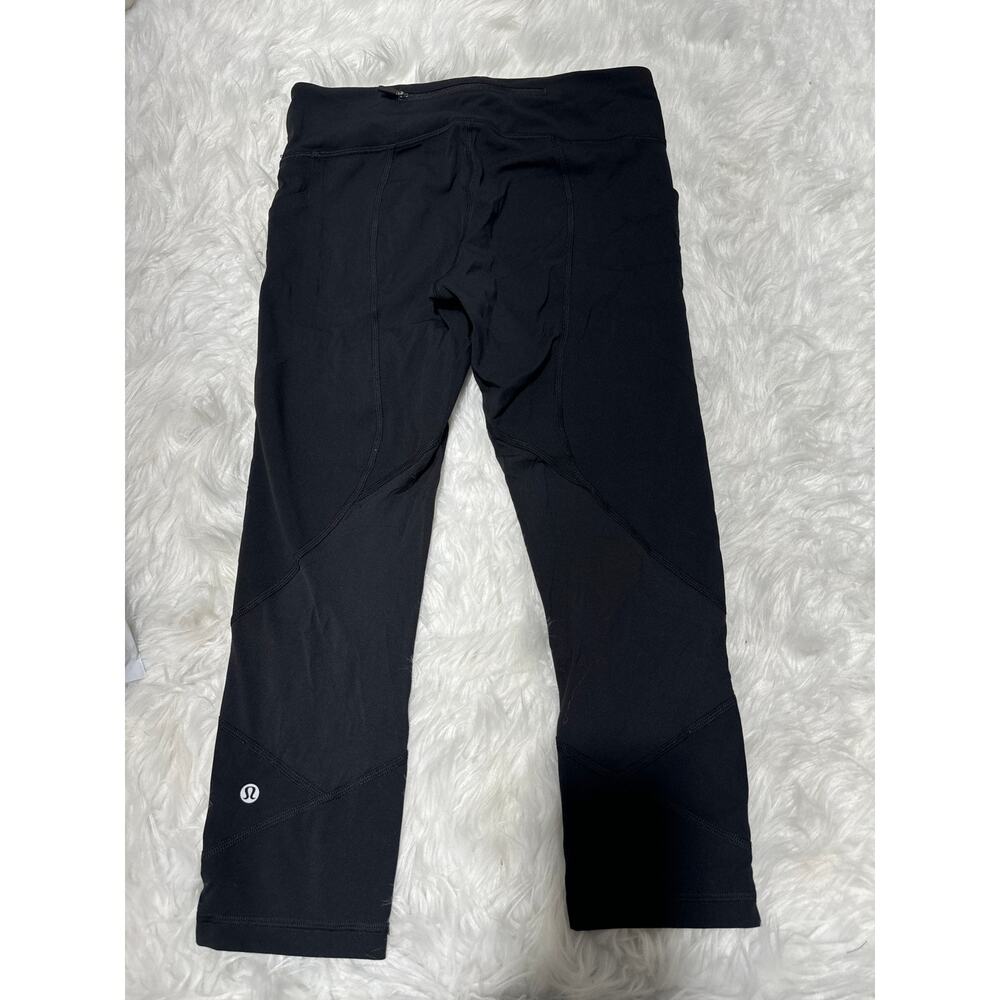 Lululemon Pace Rival Crop Full On Luxtreme 22" Black Sz 6